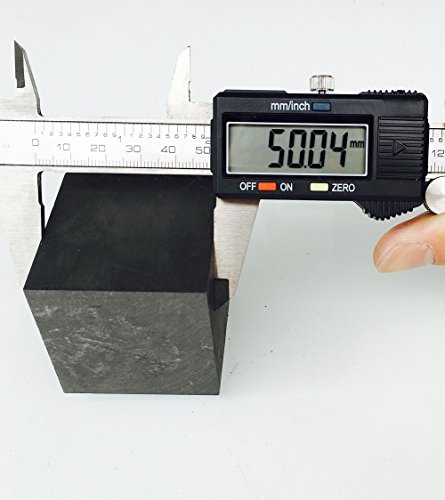 Otoolworld 50X50X50 99.9% Purity Graphite Ingot Block Edm Square Graphite Plate Milling Surface thumb #1