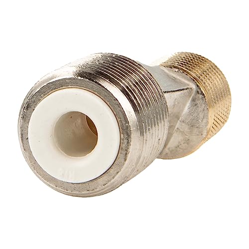 tecuro S-connection (noise reduced) for wall fittings 3/4 x 1/2 inch, nickel-plated brass, Silver, 3/4 x 1/2 zoll