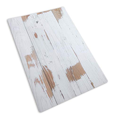 Bessie Bakes Whitewashed Reclaimed Wood Replicated Board for Food & Product Photography 2 ft Wide x 3 ft Long 3 mm Thick Moisture Resistant Stain Resistant Lightweight
