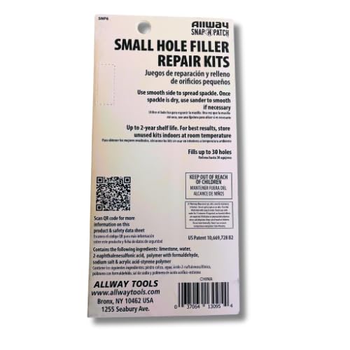 Wall Repair Kit, Small Hole Filler for Interior Decorating Home Repair Tool, White - Image 2