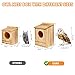 Large Barn Owl House,Owl Nesting Box For Outside,Wooden Nest House,Large Handmade Bird Houses For Outside,Suitable For Wildlife Barn,Eastern Screech,Great Horned,Easy Assembly Required(10.6*8.7*15)