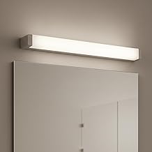MAKA LED Bathroom Mirror Light 12 W 960 Lumens, Bathroom Mirror Lamp with Switch 3 Colours (Warm/Natural/Cold), Modern Aluminium Wall Light 60 cm, Wall Installation for Make-Up and Shaving
