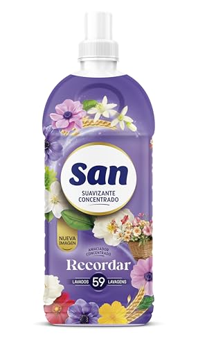 SAN | Suavizante Ropa Lavadora Líquido Concentrado | Fragancia Duradera Esencia para Recordar | 59 Lavados