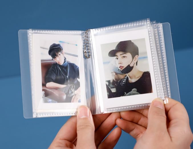 1/2/3inch Mini Photo Album 16/20/36 Pockets Photocard Holder Keychain Transparent Frosted Kpop Photocard Binder Album Photo Hold - 15