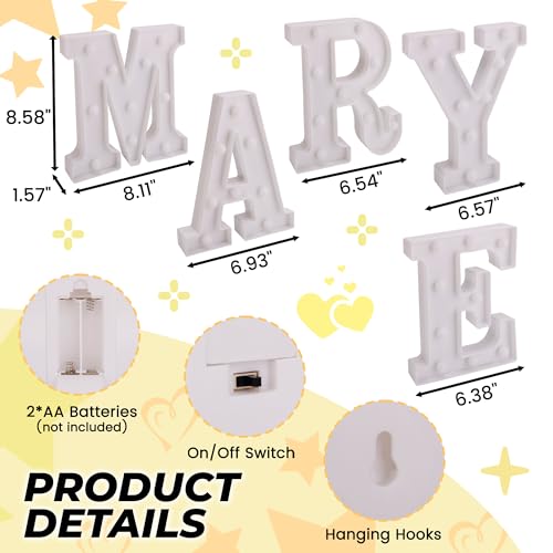 Image of Marry Me Light Up Letters, Will You Marry Me Sign for Proposal Decorations | LED Marry Me Marquee Letters, Battery Operated Marry Me Sign for Proposal Engagement Wedding Decor Valentine's Day