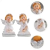 Zoom IMG-1 ifundom 2 pezzi scultura angelo Zoom IMG-1 ifundom 2 pezzi scultura angelo