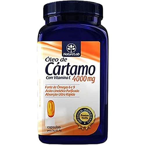 Óleo de Cártamo + Vitamina E 4000 mg, Naturelab, 60 Cápsulas
