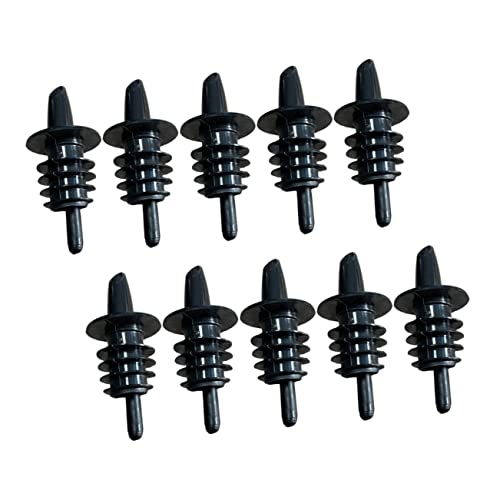 OFFSCH Bottle Pourer Stopper Set 10pcs Plastic Wine Pourers Spouts Drip-free Wine Stopper for Cocktails Soda