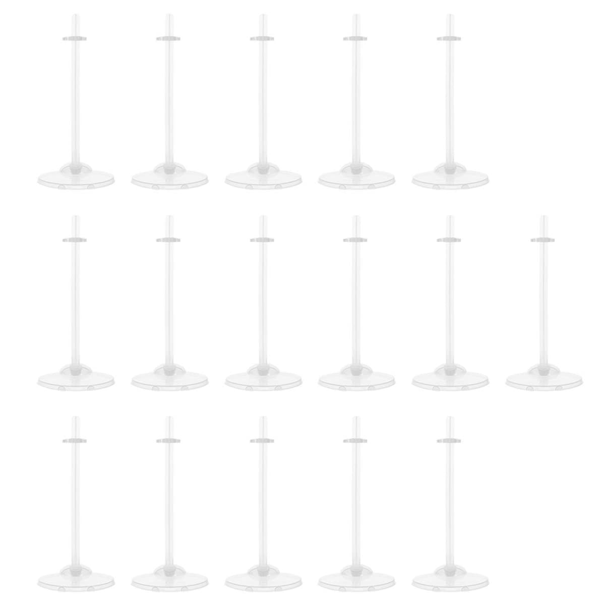 Hemoton 16pcs Doll Display Stand Racks Toy Doll Display Holders for Boys and Girls Sturdy Design
