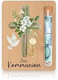 Konfirmation Geschenk, Geldgeschenk Kommunion Holz Karte,Geldgeschenk Kommunion Verpackung,Junge Kreuz,Holzdekorkarte Geld,Geldgeschenk Konfirmation Set für Paten Verwandte,Geschenk für Jungen&Mädchen