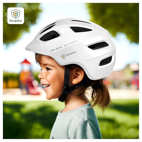 Casco Infantil Blanco Ajustable DEQUBE Ultraligero Resistente 914D00242 2