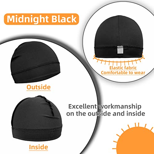 Image of 6 Pcs Skull Cap Sweat Wicking Helmet Liner Breathable Cycling Beanie Running Sports Hat Cooling Head Wraps for Men