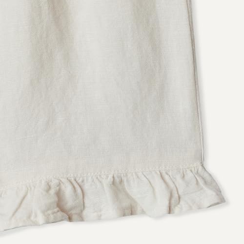 Image of Amazon Essentials x Sofia Grainge Toddlers and Baby Girls' Cotton Linen Wide Leg Pull-on Pant with Ruffles