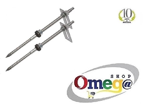 RC2 Corporation Boulon M12 x 400 + Plaque pour étriers en Bois Structure photovoltaïque 3pz