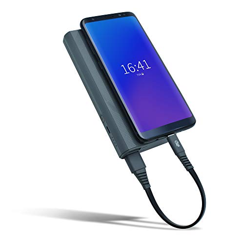 Cabo USB-C I2GO 20cm 2,4A PVC Flexível Flat Preto Com Cinza - I2GO Plus