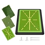【Rétroaction claire et instantanée sur la trajectoire du swing】Ce tapis de golf laisse des marques de swing distinctes sur sa surface juste après chaque coup. Vous pouvez effectuer des ajustements rapides pour corriger les problèmes, améliorer considérablement la précision des coups et mieux contrôler la distance. Plus de devinettes sur votre élan ; obtenez des informations ciblées pour améliorer vos performances.