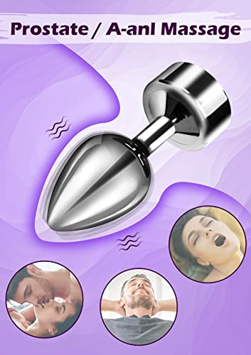 Vibrating Anal Plug, Kushor Stainless Steel Anal Vibrator With 7 Vibration Modes, Anal Sex Toys Vibrating Butt Plug, Butt Plugs Prostate Massagers, Anal Toy Juguete Sexual Adult Sex Toys & Games #TOP1