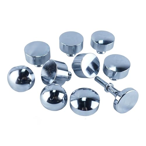 KASTFORCE KF5023 10 Piece Planishing Hammer Die Set 1 Top die 9 Bottom Dies Flat 1 1-1/4 1-1/2 2 3 4 6 and 12 42CrMo Chrome Plating HRC 35