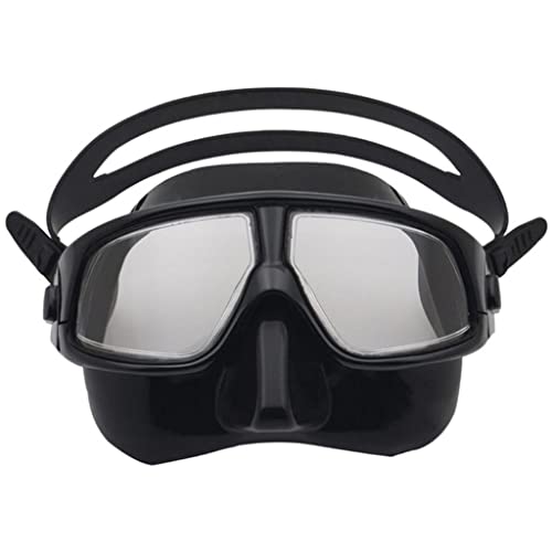 Masque de plongée étanche en silicone avec lunettes de natation intégrées adulte