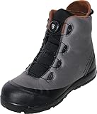 [プロノ] 防寒 安全靴 鬼底 ダイヤルセーフティー PR-2222 作業靴 冬用 耐滑 ガラス繊維 (グレー, 26.0cm)