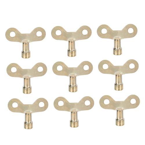 Mipcase 10 pezzi Chiavi Sfiato Radiatori in Robusto per Valvole di Spurgo Efficienza Migliorata e Riduzione Rumore Termosifoni