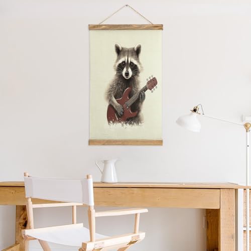 Póster personalizado de mapache FekiLoot para decorar paredes vacías 5