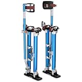 24" to 40"Adjustable Painting Drywall Stilts Aluminum Blue with Minor Assembly