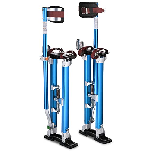 24" To 40"Adjustable Painting Drywall Stilts Aluminum Blue With Minor Assembly #TOP6