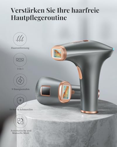 Haarlosy IPL Geräte Haarentfernung - Schmerzfreie Haarentfernungsgerät – Ansicht 2