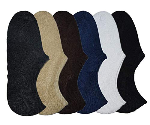 Tex Homz Men And Women Solid Cotton Low Cut Loafer Socks with Anti Skit Silicon (Free size)