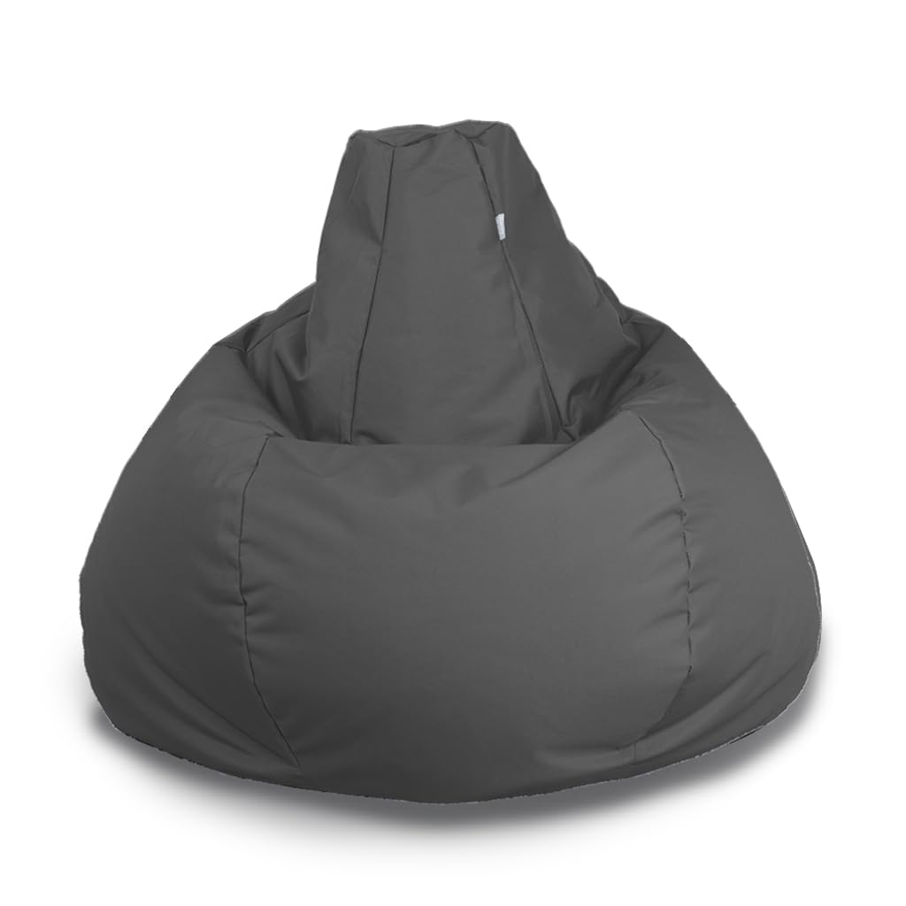 Bags of Beans Wipe Clean Giant Adult Gaming Bean Bag Pre-Filled - Grey