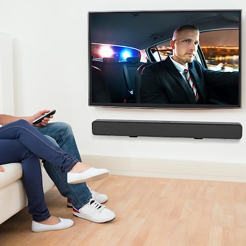 SPORTLINK Soundbar - Soporte de pared universal antideslizante de metal para barra de sonido compatible con barras de sonido LG/Bose/Sonos, Samsung, JBL/Sony, color negro