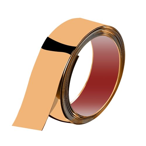 Image of VOLO Stainless Steel 5 Meter Mirror Finish Weather Strip - Waterproof Self-Adhesive Tape for Tile Gap, Wall, Cabinet, Kitchen & Floor - Peel & Stick Adhesive Strip (ROSE GOLD, 40MM (1.5 INCH))