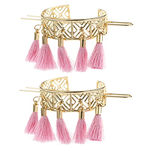 TOVINANNA 2pezzi Bastoncino Per Capelli Cavo Forcina Nappa Stile Retrò Per Chignon Ornamento Per Capelli Da Donna Lega Resistente Bordi Lisci Facile Da Indossare