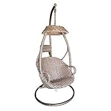 FTFTO Equipo Diario Silla Colgante Cómoda Silla de Mimbre M