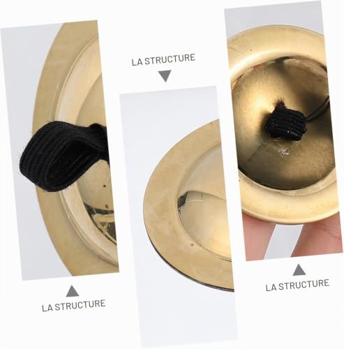 1 Paire de Cymbales à Doigts en Laiton - Pour Danse du Ventre, Yoga et Méditation - Instrument de Musique pour Enfants, Danseuses et Débutants - Carillons et Clochettes Musicales – vue 3