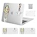 MOSISO Coque Compatible avec MacBook Air 13 Pouces avec Retina 2020 2019 2018 A2337 M1 A2179 A1932, Plastique Girafe Coque Rigide&Protection Clavier&Protecteur d'écran&Sac de Rangement, Transparent