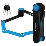 BIGLUFU Bike Lock Bicycle Scooter Motorcycle Folding Locks with 4Keys, Fold Chain Heavy Duty Alloy...