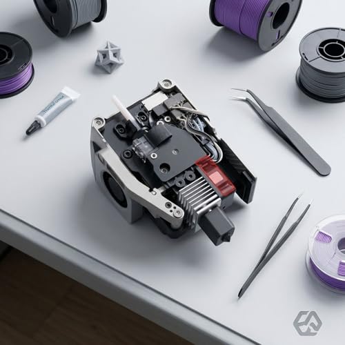OVAQUIXI 3D -Drucker -Hotend Kit, Integriertes Metall Hotend mit 0,2 Mm Düse, Schnellheizung und für Labor P1P P1S Benutzer