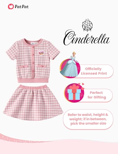 Image of Disney Frozen Elsa Minnie Princess Toddler Girl 2pcs Outfit Skirt Set 2-9Y