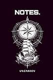Minimalistisches schwarzes Notizbuch: NOTES. Unspoken | Hardcover |...