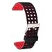 Huawei Smartwatch Band Strap- X4-TECH 18mm Width Silicone Watchbands Strap for Huawei Watch/Huawei Fit(Black/Red)