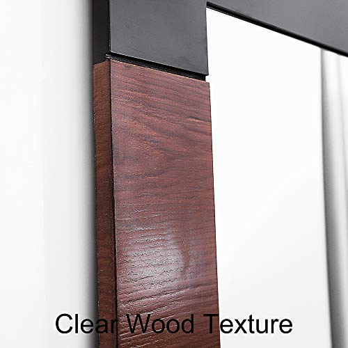 Chende Mirror For Wall Decor Living Room, 24" X 36" Farmhouse Decorative Mirror For Entryway, Large Bathroom Mirror With Black Wood Frame, Accent Mirror #TOP2