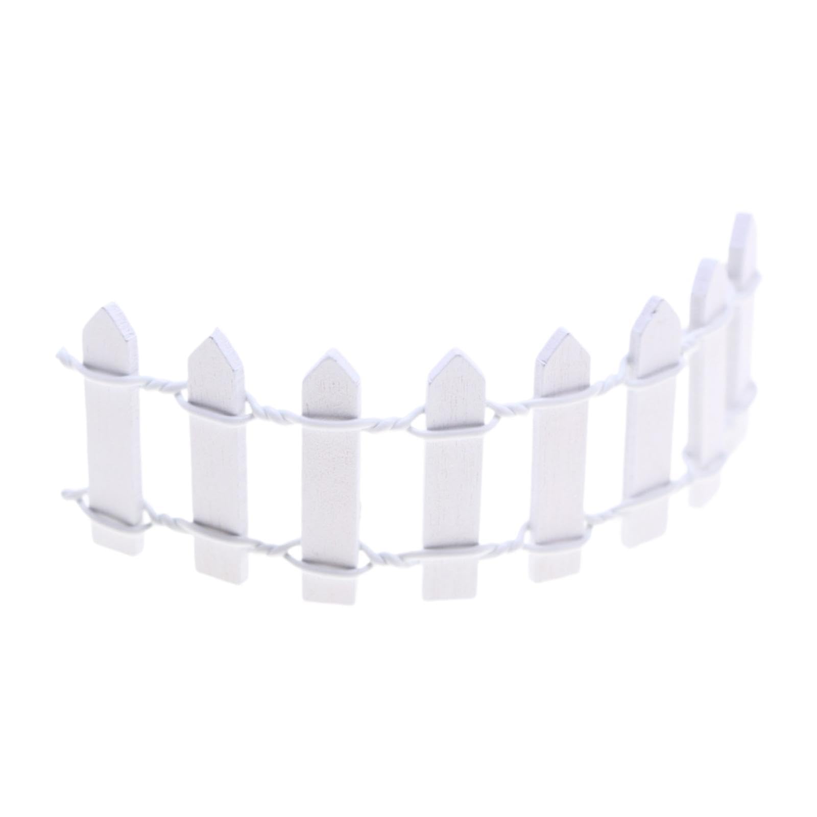 UJEAVETTE Toy Miniature Garden Fence Decorative Fence for Fairy Garden DIY Model Flowerpot White Toys & Hobbies-image-37