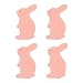 4 Pieces Rabbit Shape Kitchen Cleaning Sponge Double-Sided Multi-Use Scrub Sponge Dish Sponge for Heavy Duty Scouring Pads Kitchen Furniture Dish Bathroom (Pink Rabbit sponges)