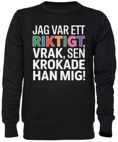 Sweat-shirt noir avec texte original pour exprimer votre personnalité au quotidien