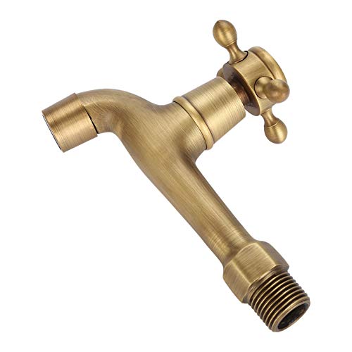 Grifo Vintage, Grifo De Montaje En Pared, Grifo De Latón Macizo Vintage Montado En La Pared, Cinta De Agua Fría Única Para Fregadero De Cocina, Fregona, Grifo De La Piscina De La Fregona Largo