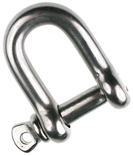 Grillo a D, in acciaio inox, da circa 12 mm, ARBO-INOX