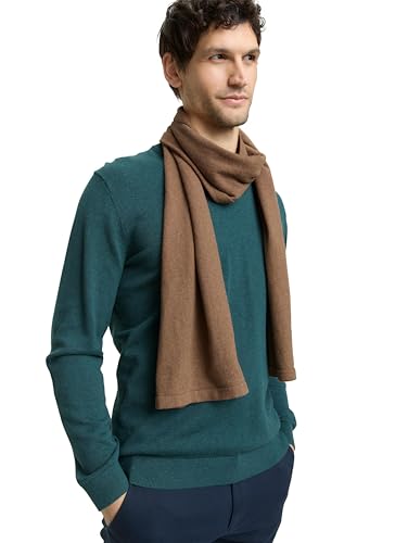 Bufanda TOM TAILOR suave y ligera color dark taupe melange 1048043 2