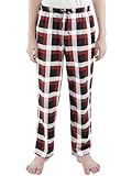 Cooraby Boys Plaid Pants with Pockets and Elastic Waist for Boys & Girls - Perfect for Christmas